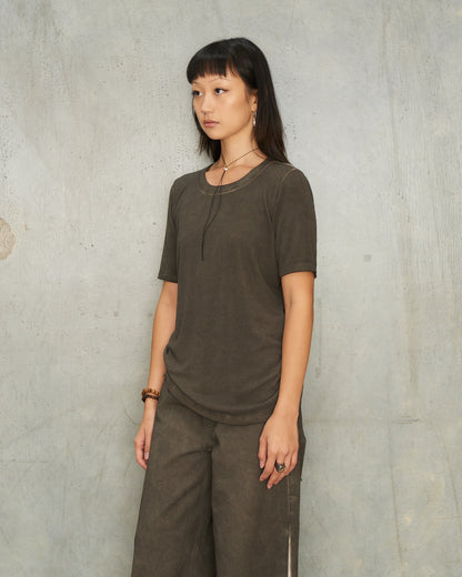 Grey Brown Tir Top