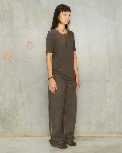 Grey Brown Tir Top