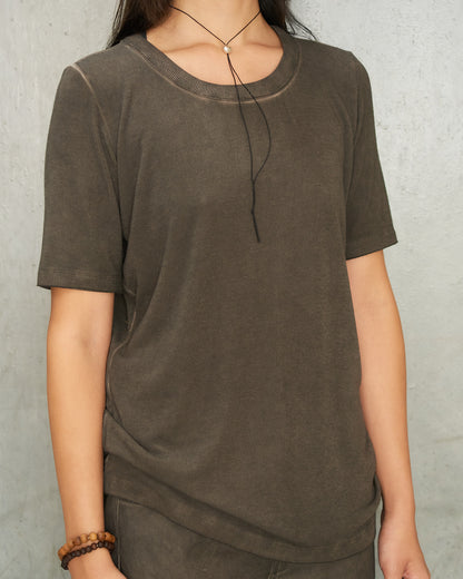 Grey Brown Tir Top