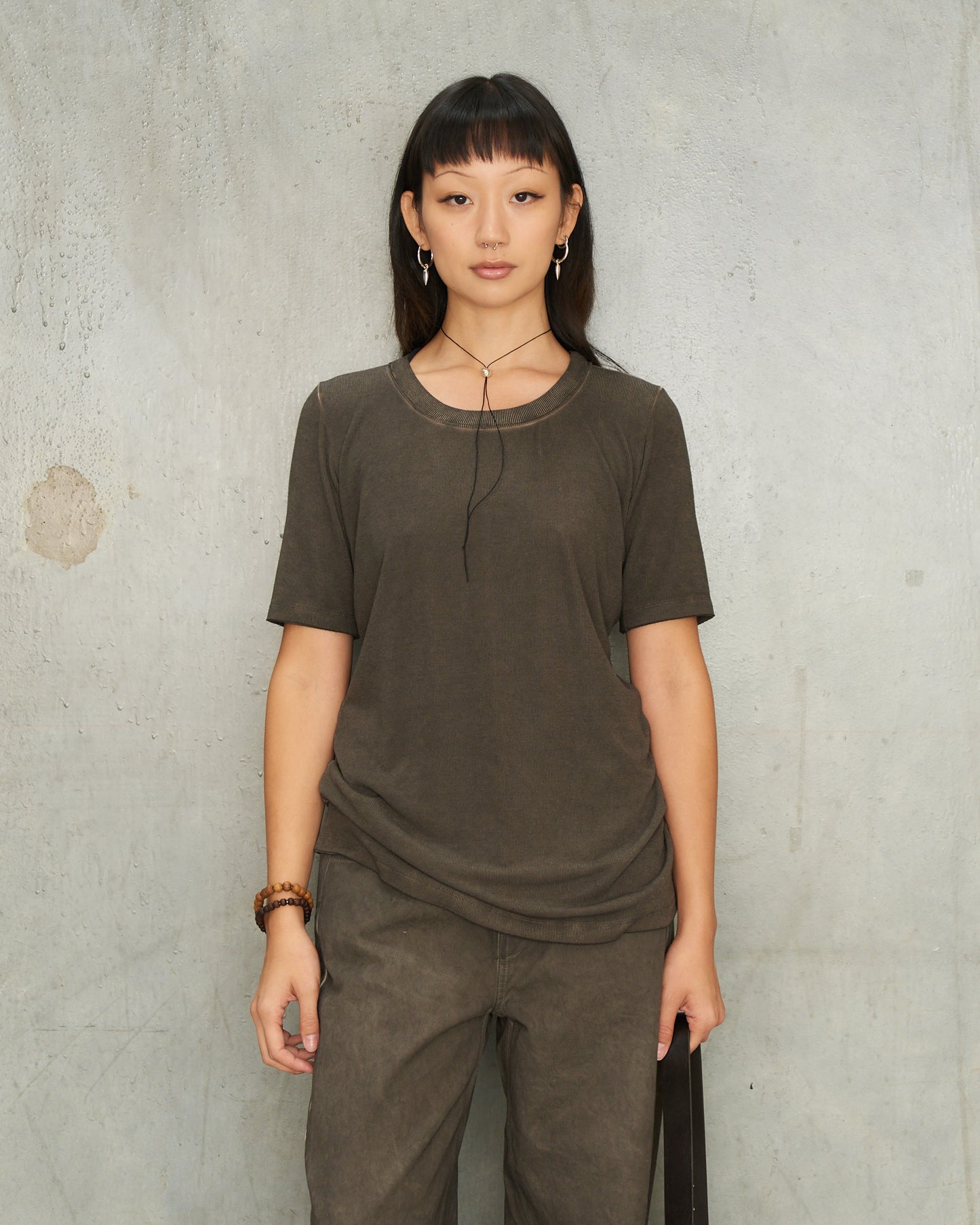 Grey Brown Tir Top