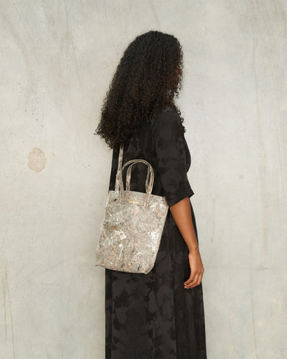 Grey Brown Medium Case Bag