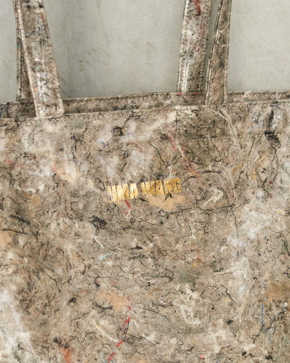 Grey Brown Shopping Tote