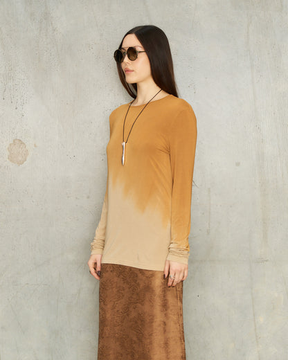 Mustard Dip Dyed Ti Top