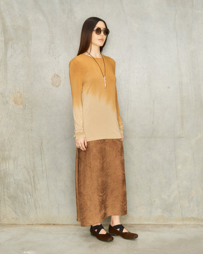 Mustard Dip Dyed Ti Top