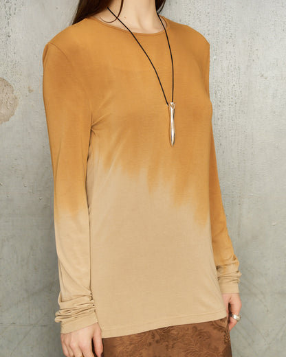 Mustard Dip Dyed Ti Top