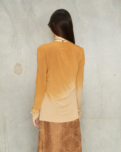 Mustard Dip Dyed Ti Top