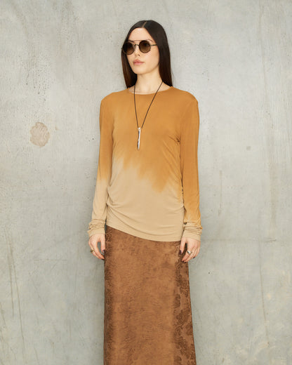 Mustard Dip Dyed Ti Top