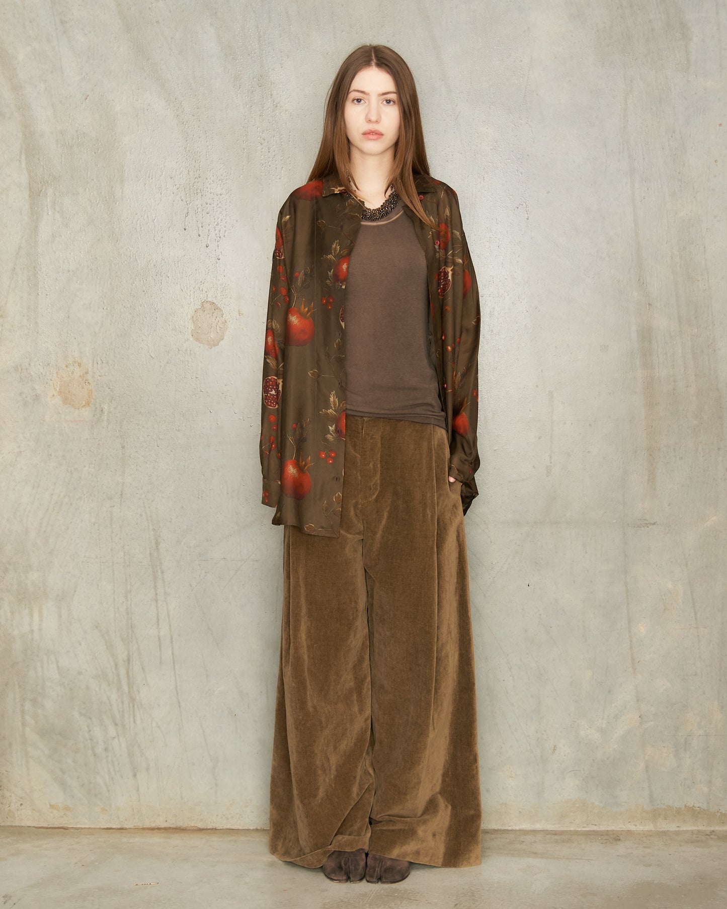 Mustard Velvet Pudding Pants