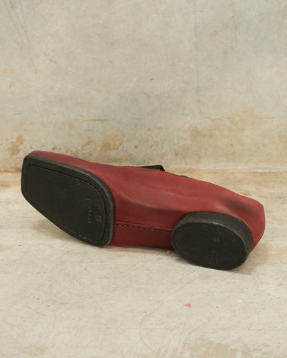 Red Leather Ballet Shoes