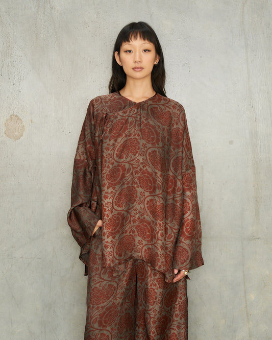 Red Moulay Tanesha Top