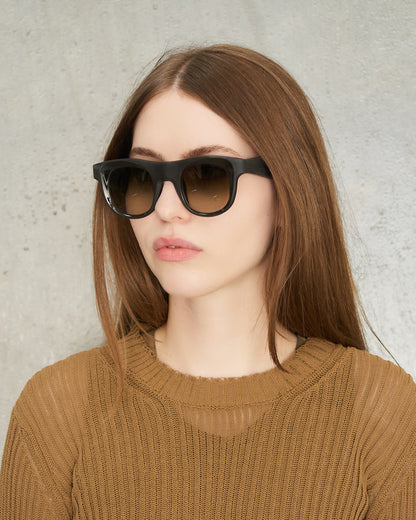 Black Green Sammy Horn Sunglasses