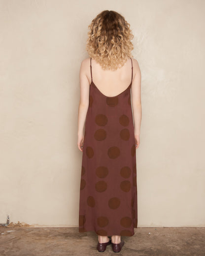 Rose Brown Spot Anaya Dress