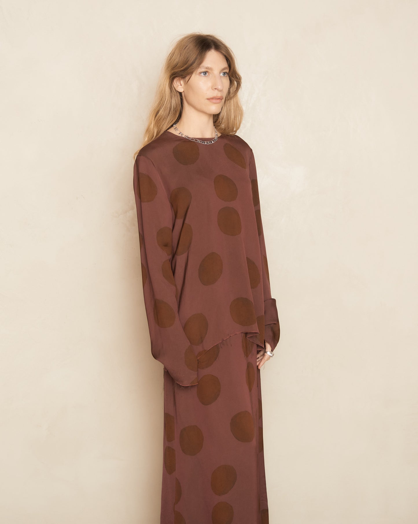 Rose Brown Spot Talley Top