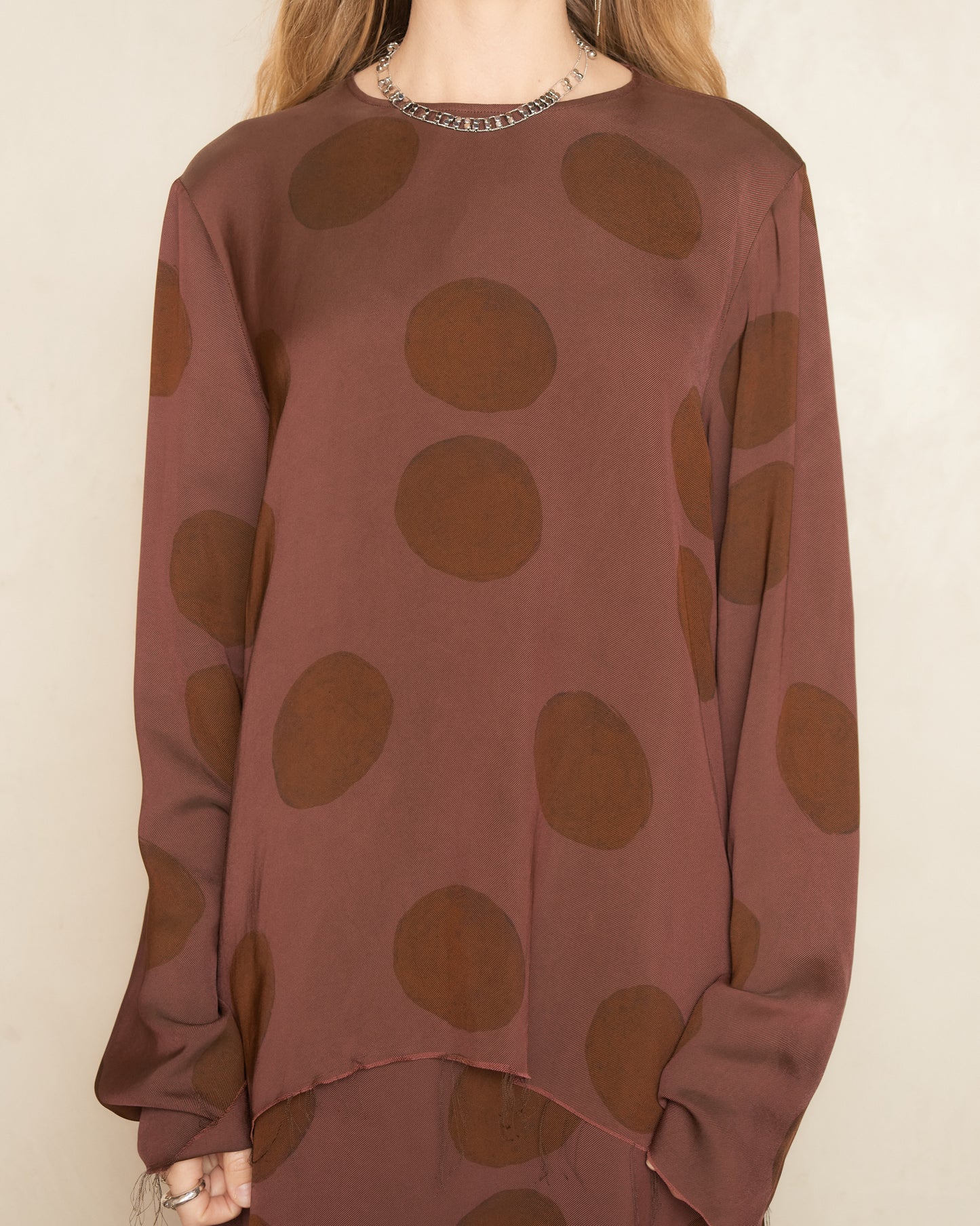 Rose Brown Spot Talley Top