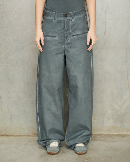 Steel Blue Denim Ball Pants