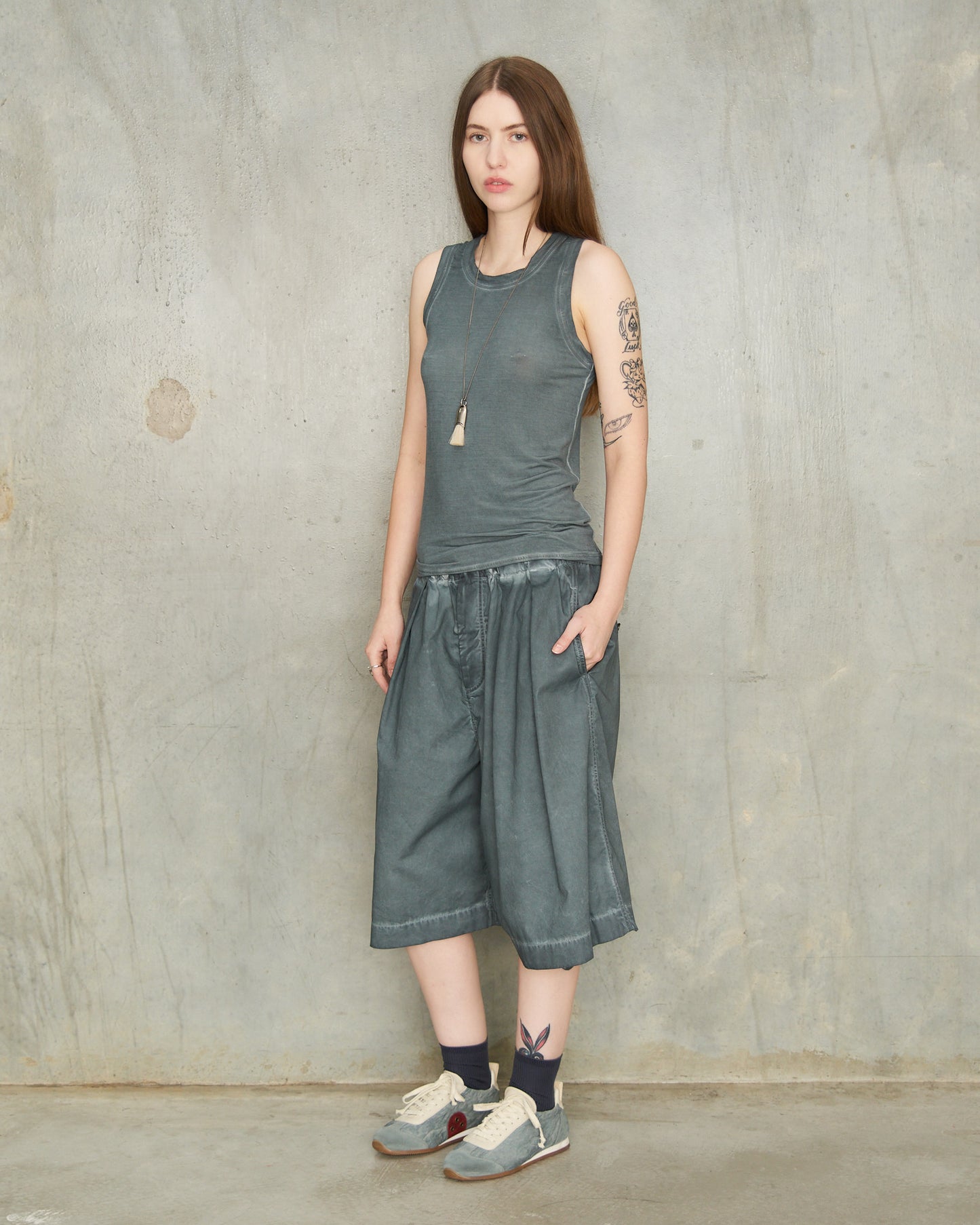 Steel Blue Poela Shorts