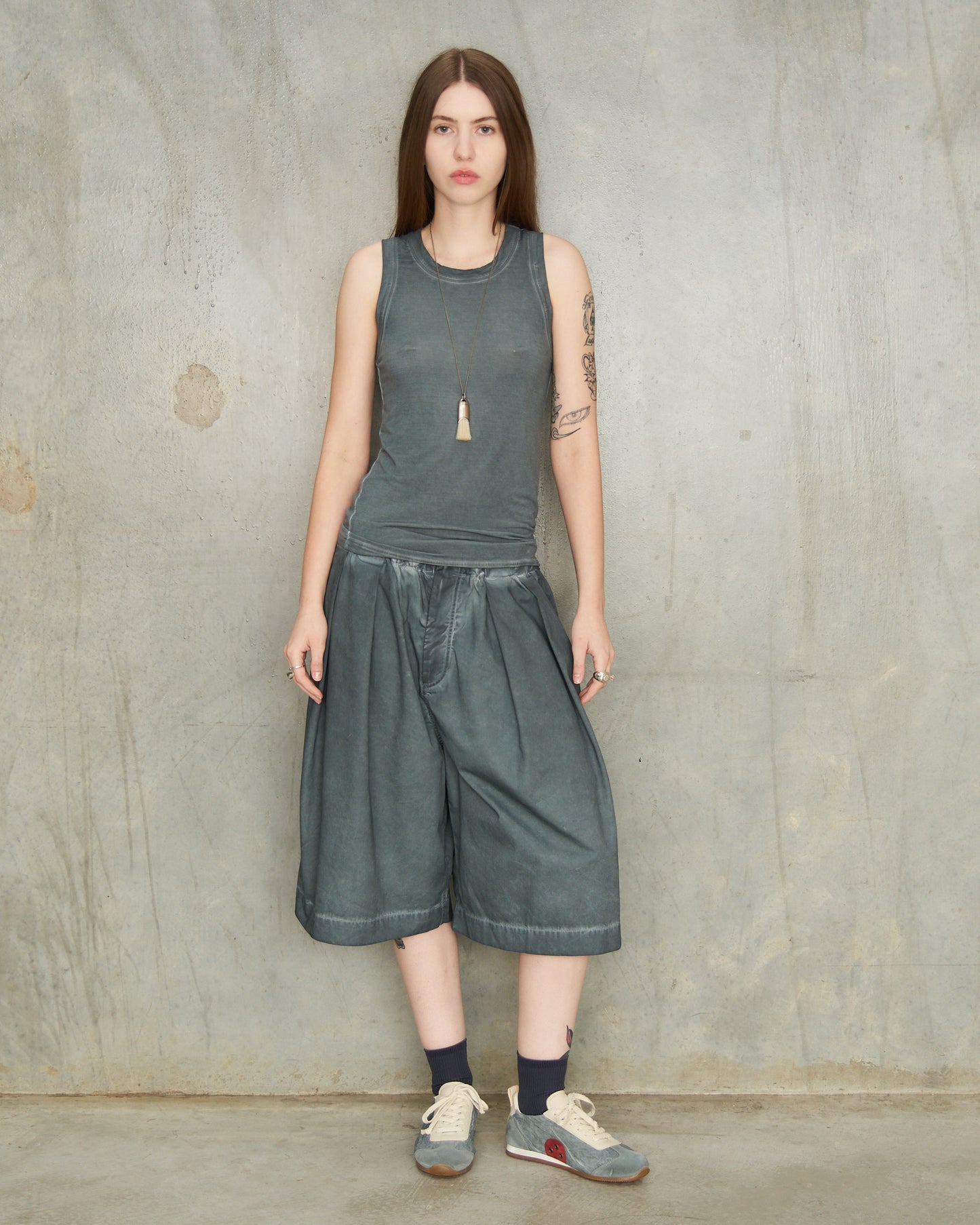 Steel Blue Poela Shorts