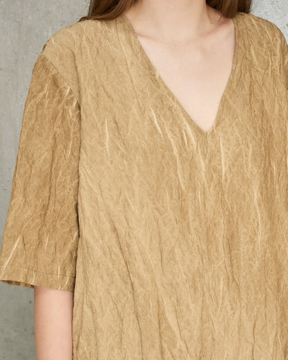 Tan Crinkle Apostle Dress
