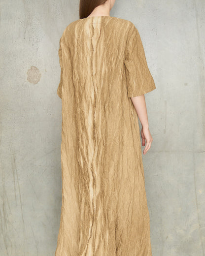 Tan Crinkle Apostle Dress