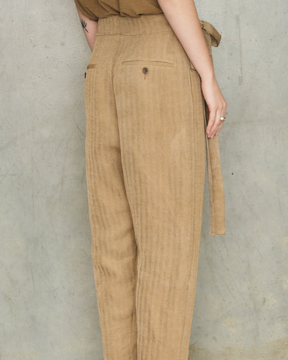 Tan Linen Paetyn Pants