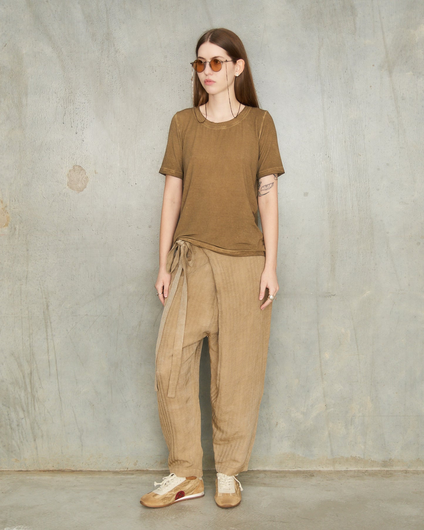 Tan Linen Paetyn Pants