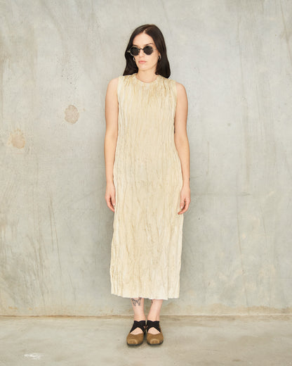 Tan Spigola Dart Dress