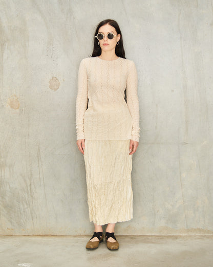 Tan Spigola Goop Skirt