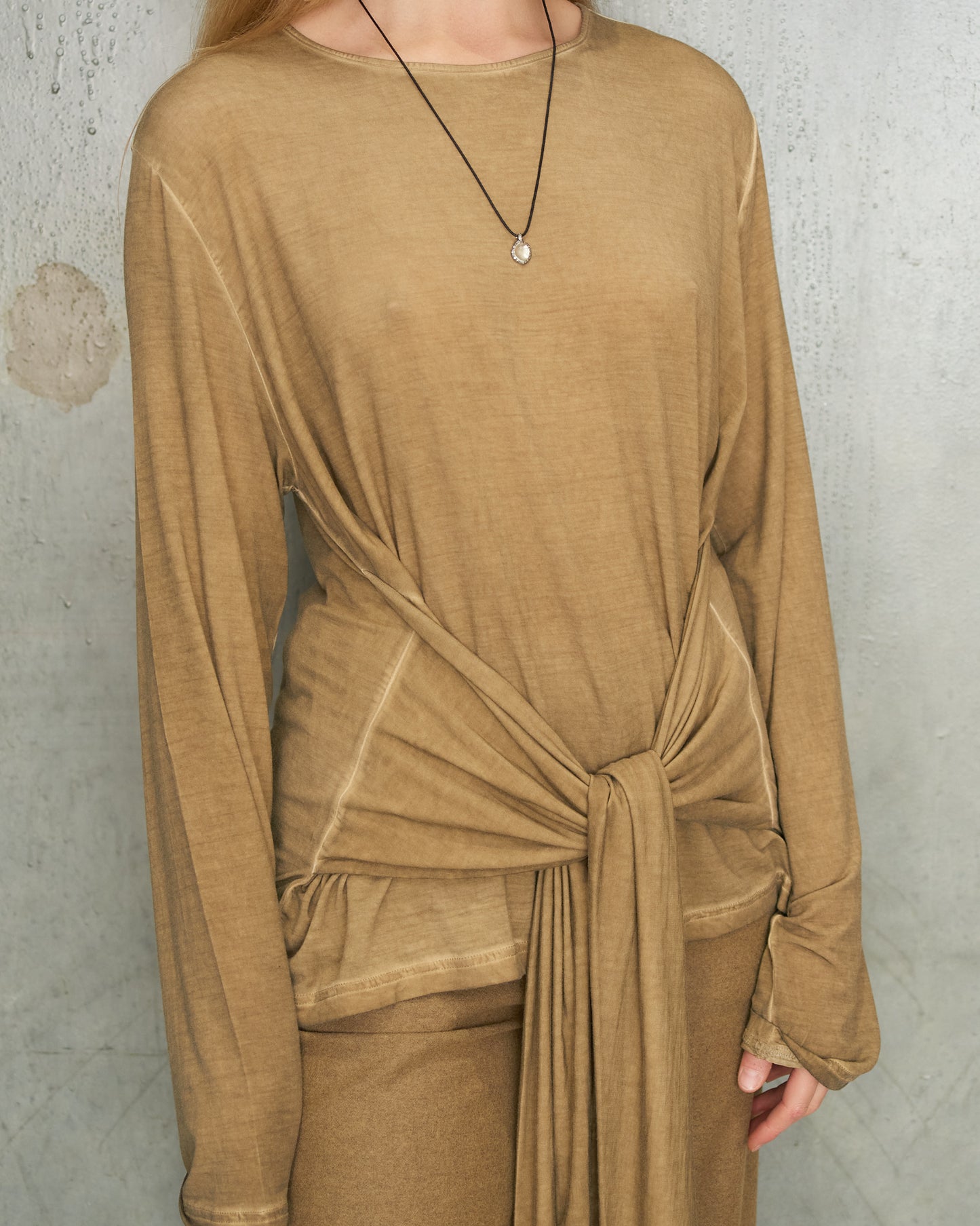 Tan Tie Tibi Top
