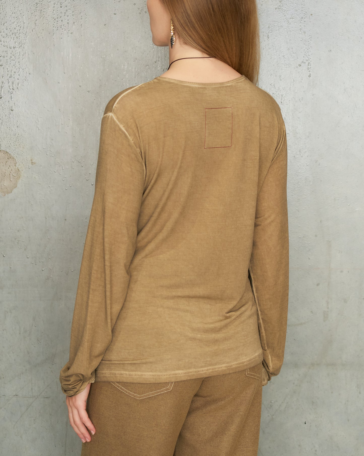 Tan Tie Tibi Top