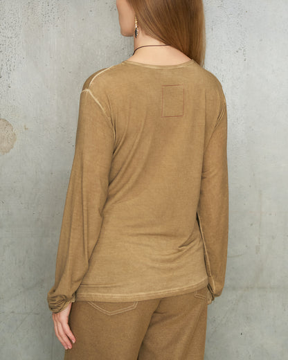 Tan Tie Tibi Top
