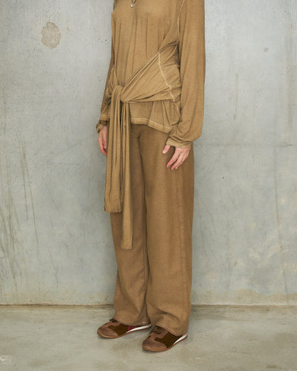 Tan Wool Phyllis Pants