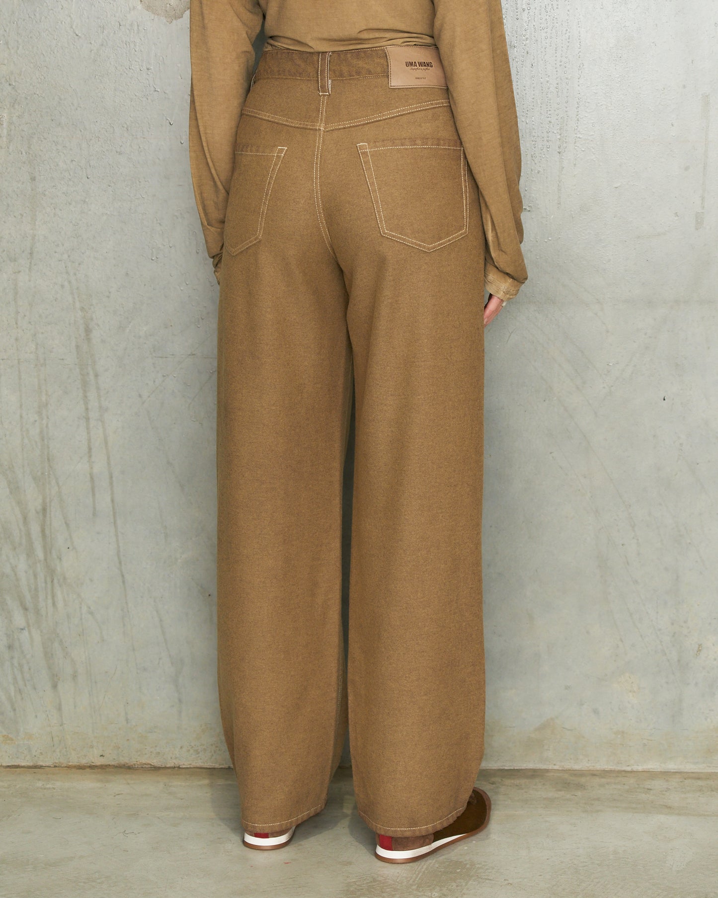 Tan Wool Phyllis Pants