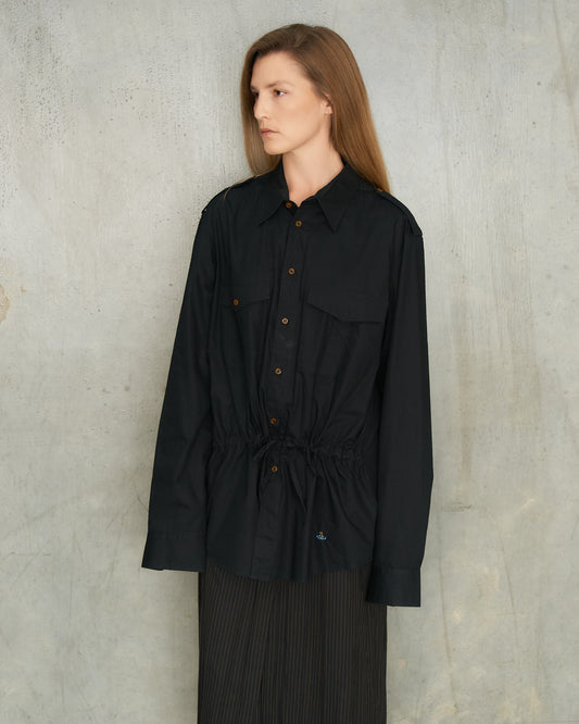 Vivienne Westwood Man Black Drawstring Shirt