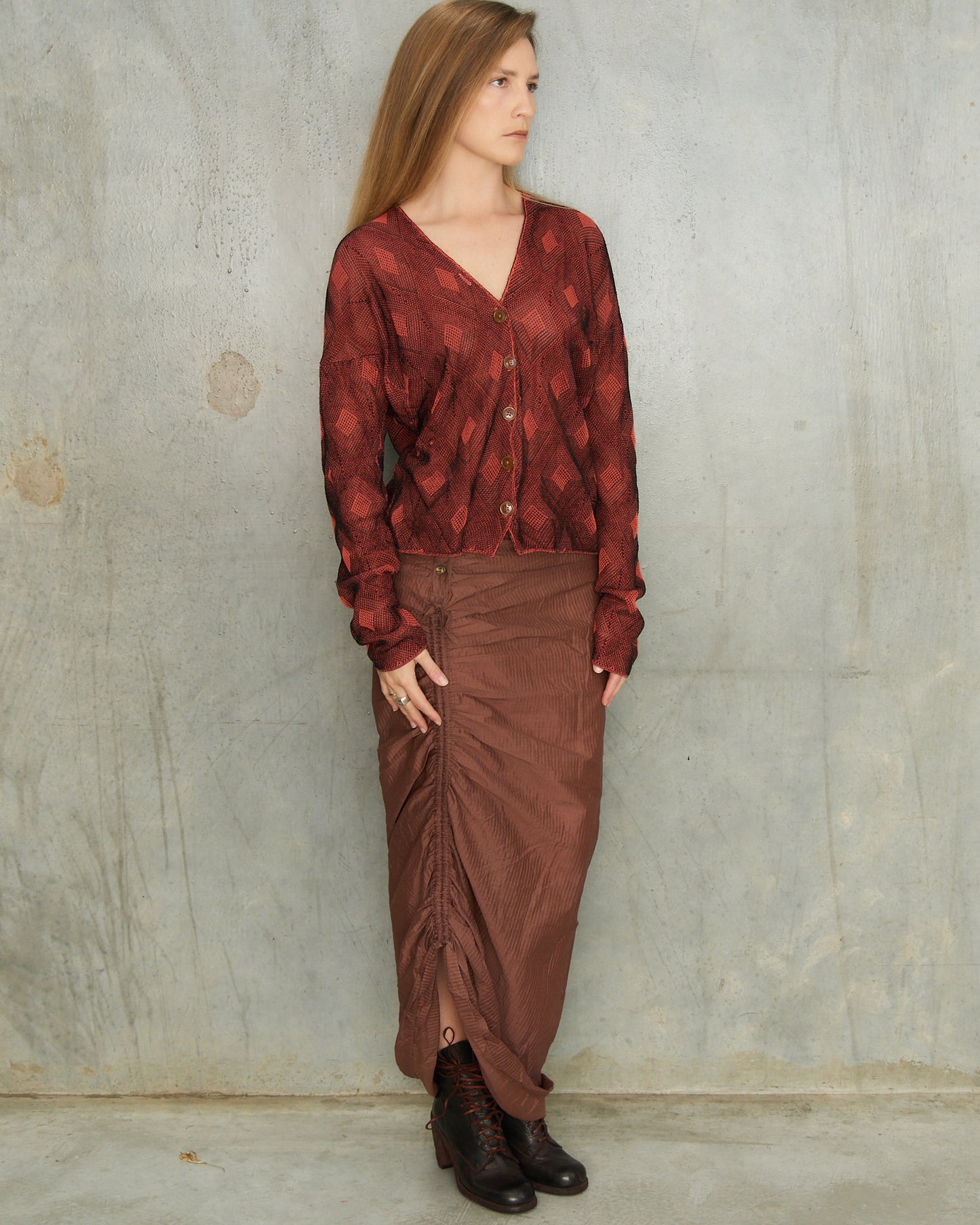 Vivienne Westwood Red Check Cardigan