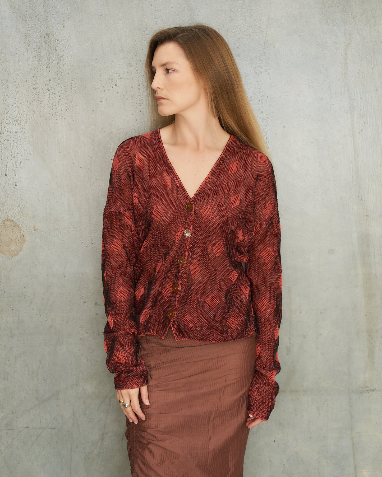 Vivienne Westwood Red Check Cardigan