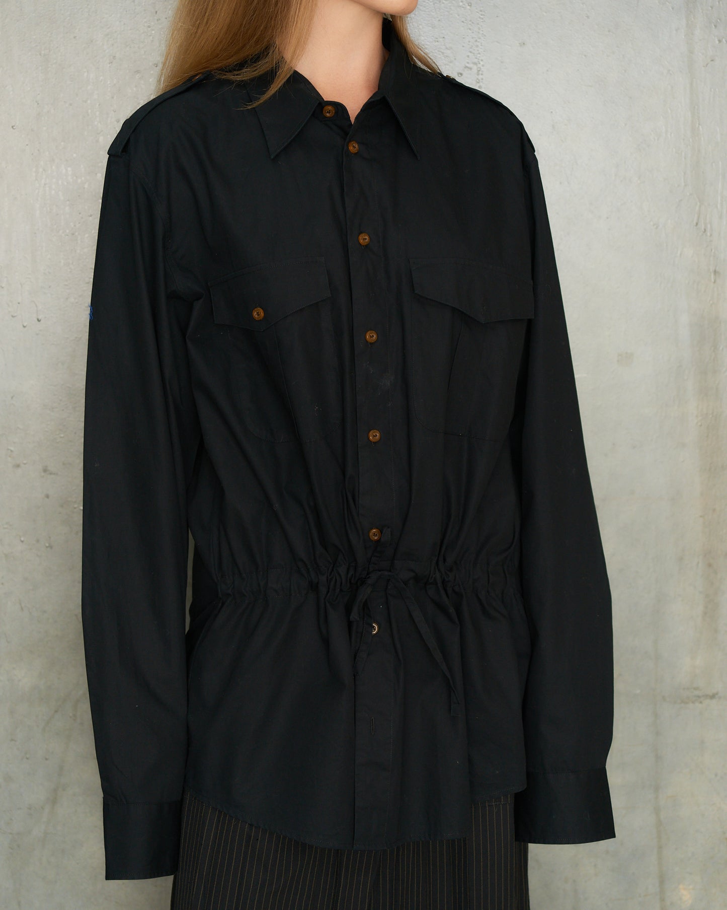 Vivienne Westwood Man Black Drawstring Shirt