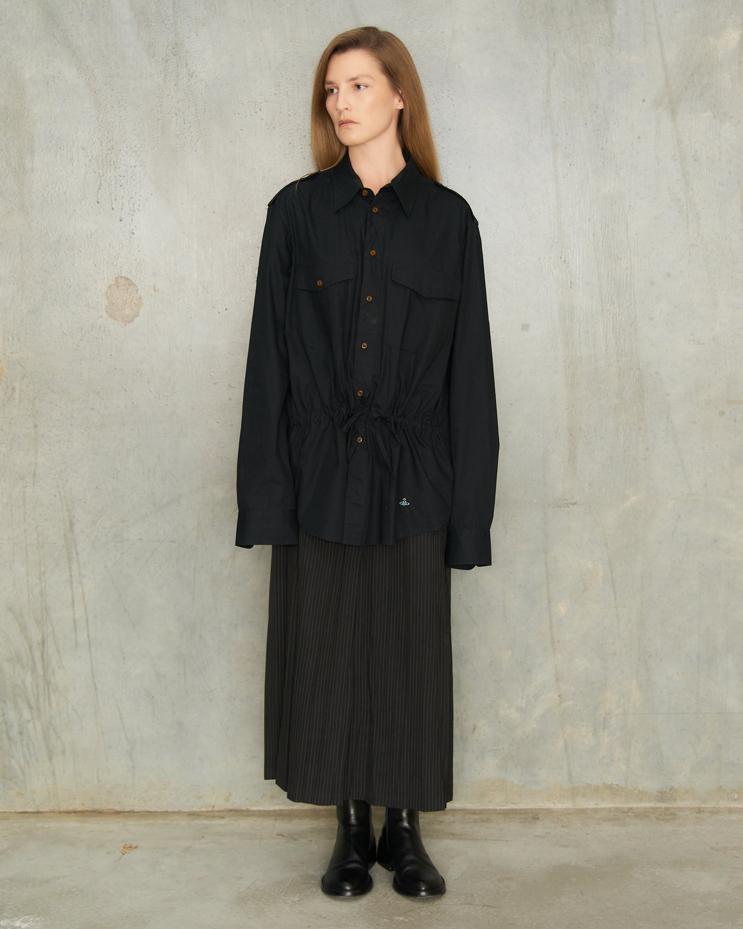 Vivienne Westwood Man Black Drawstring Shirt
