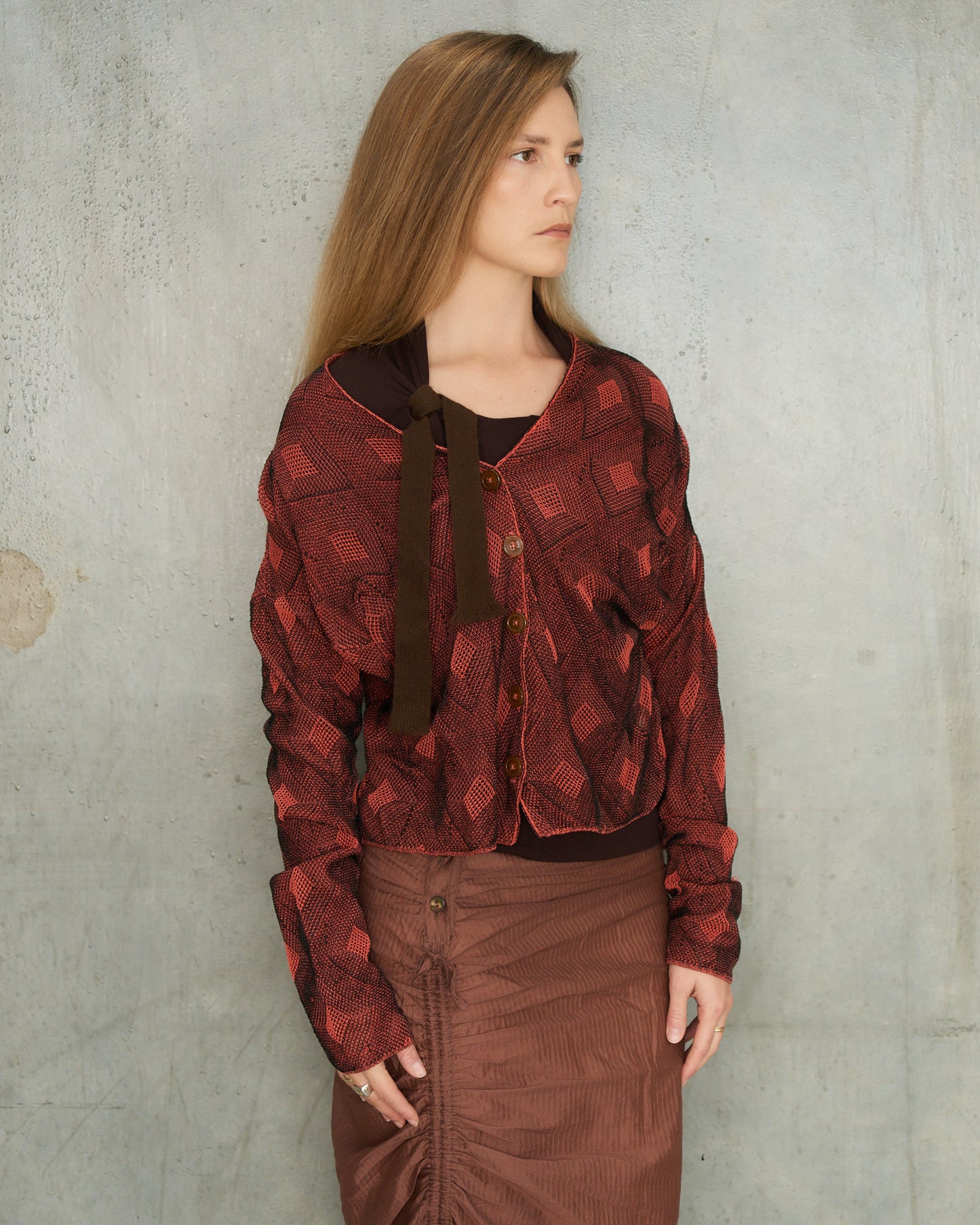 Vivienne Westwood Red Check Cardigan