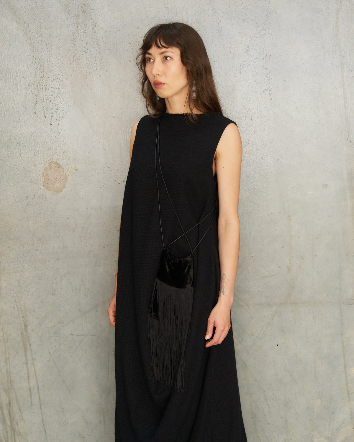 Black Mini Cascade Bag