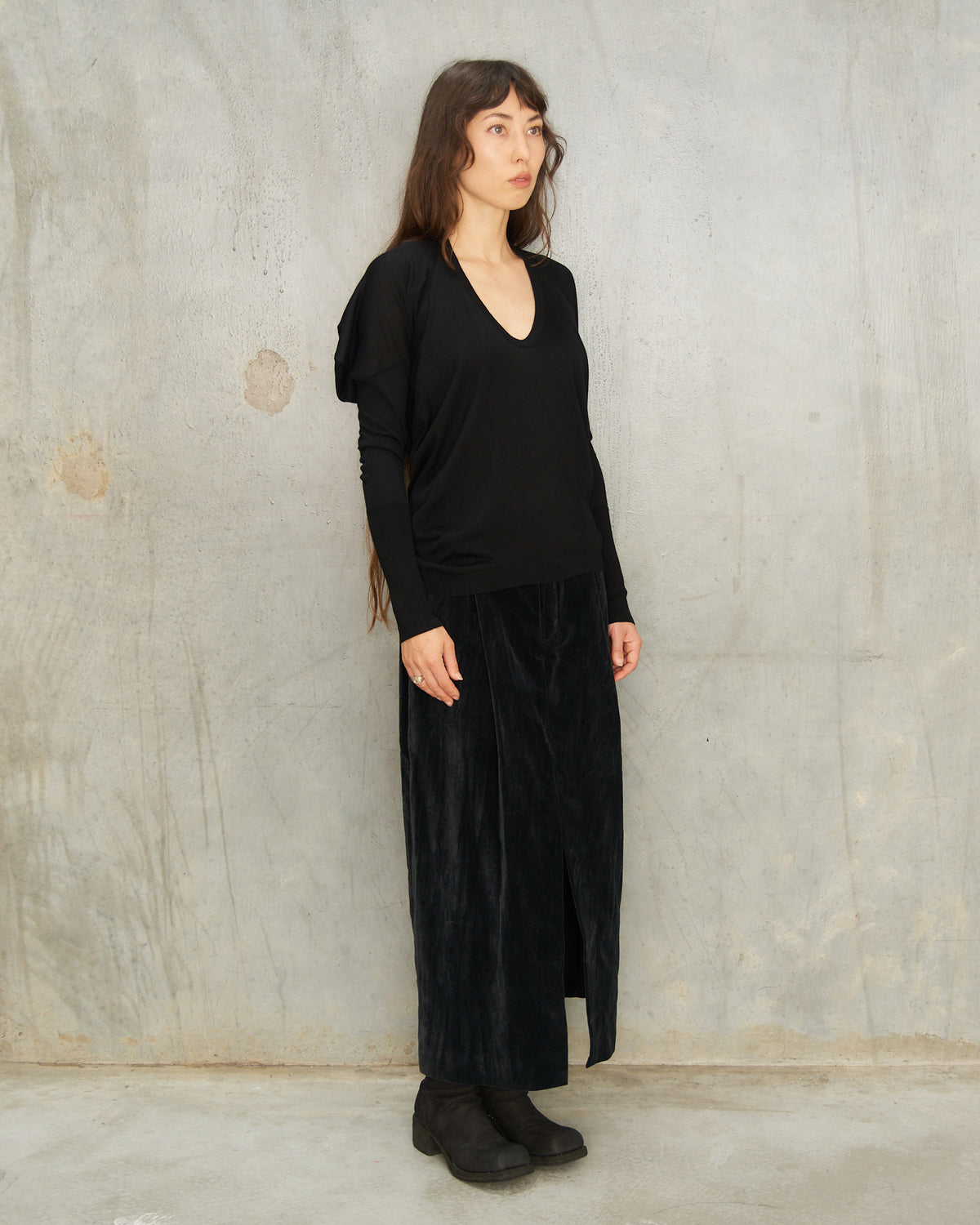 Black Torero V-Neck Sweater