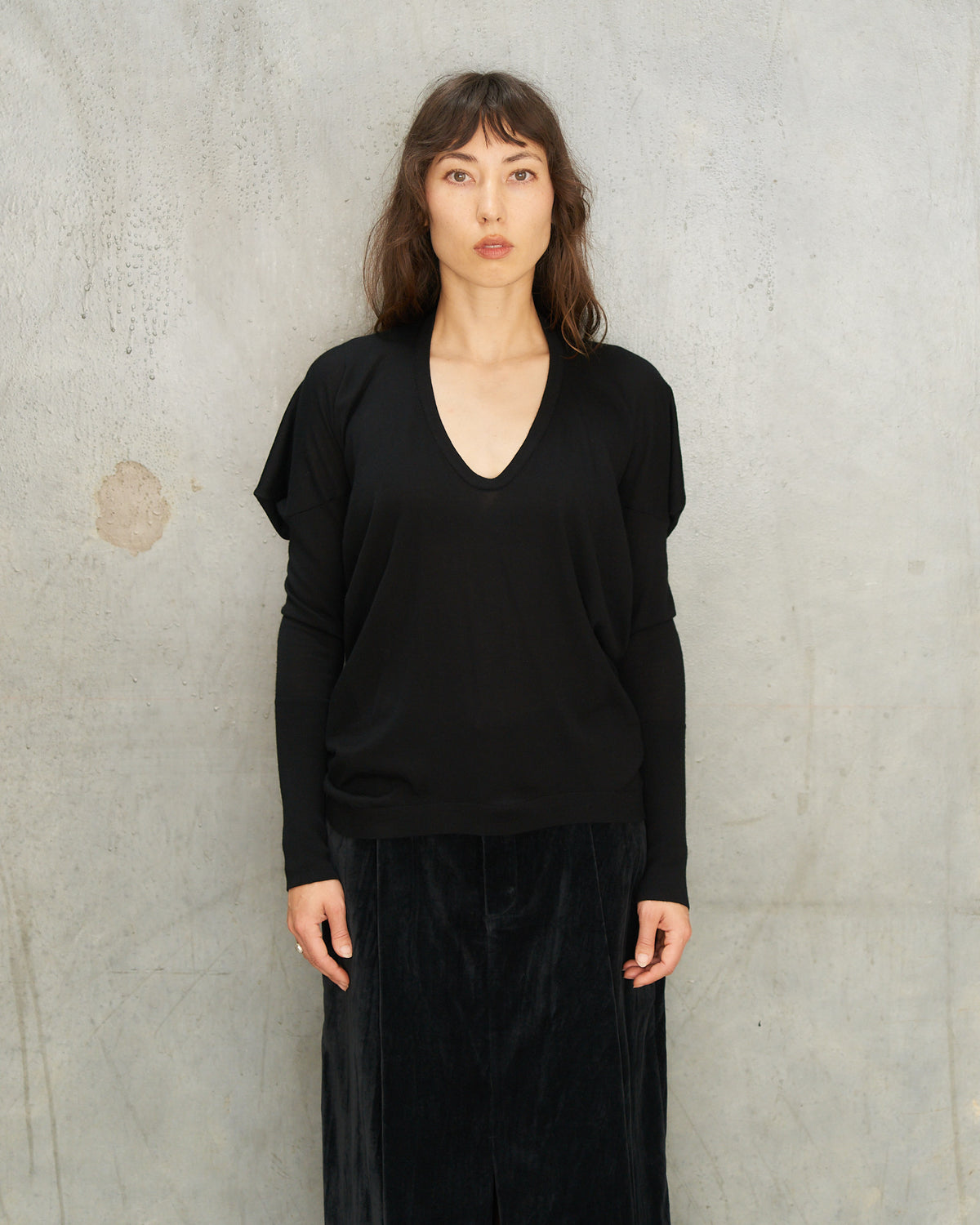 Black Torero V-Neck Sweater