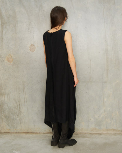 Black Wool Echo Dress
