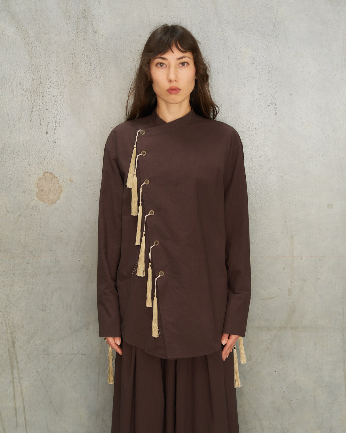 Brown Chupa Tassel Shirt
