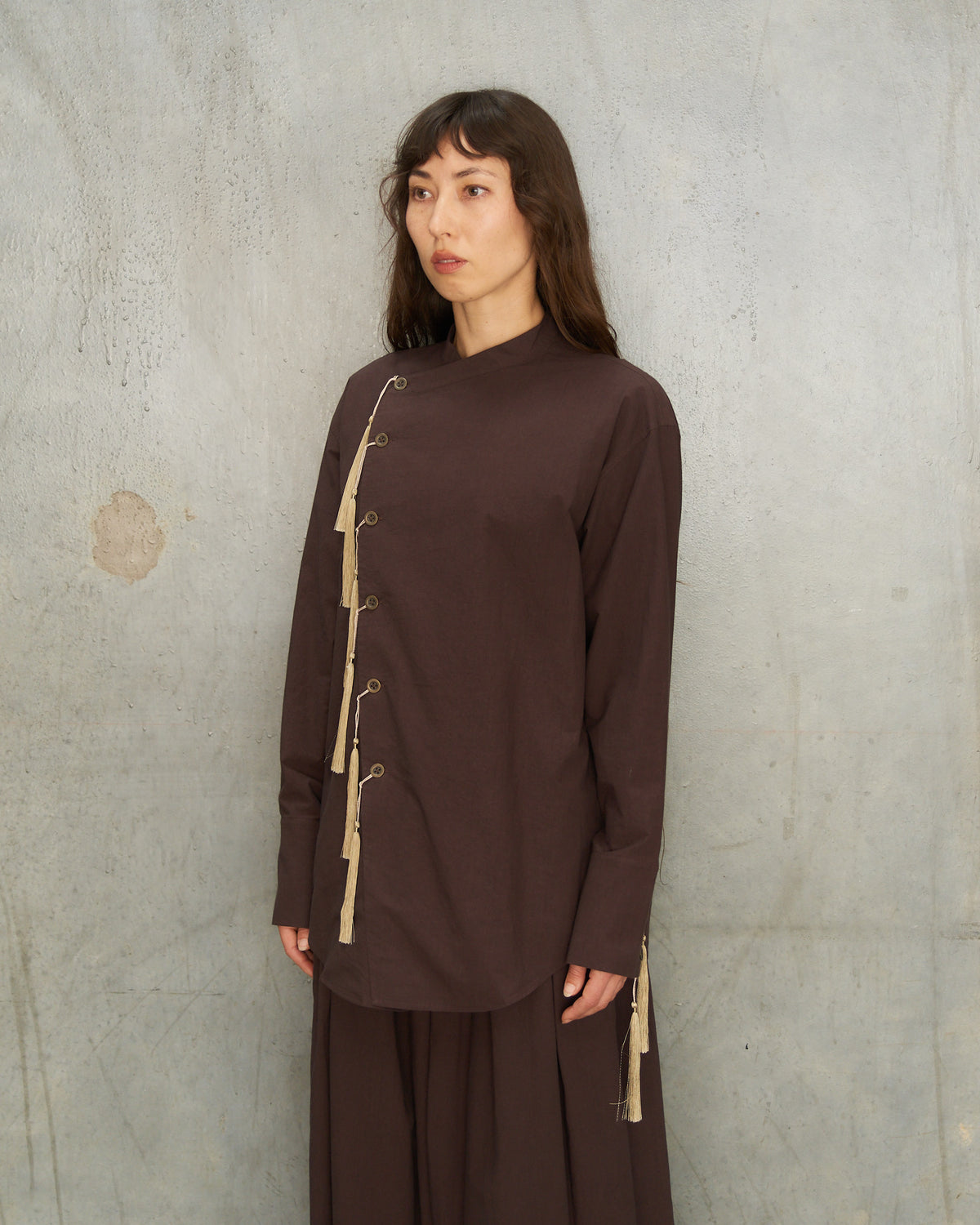 Brown Chupa Tassel Shirt