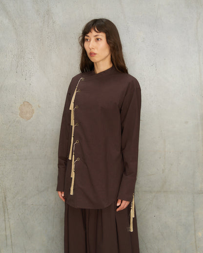 Brown Chupa Tassel Shirt