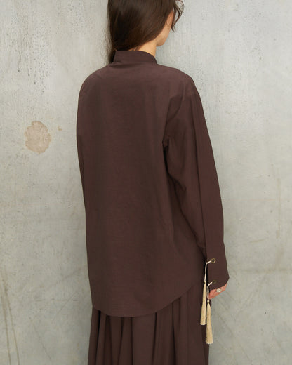 Brown Chupa Tassel Shirt