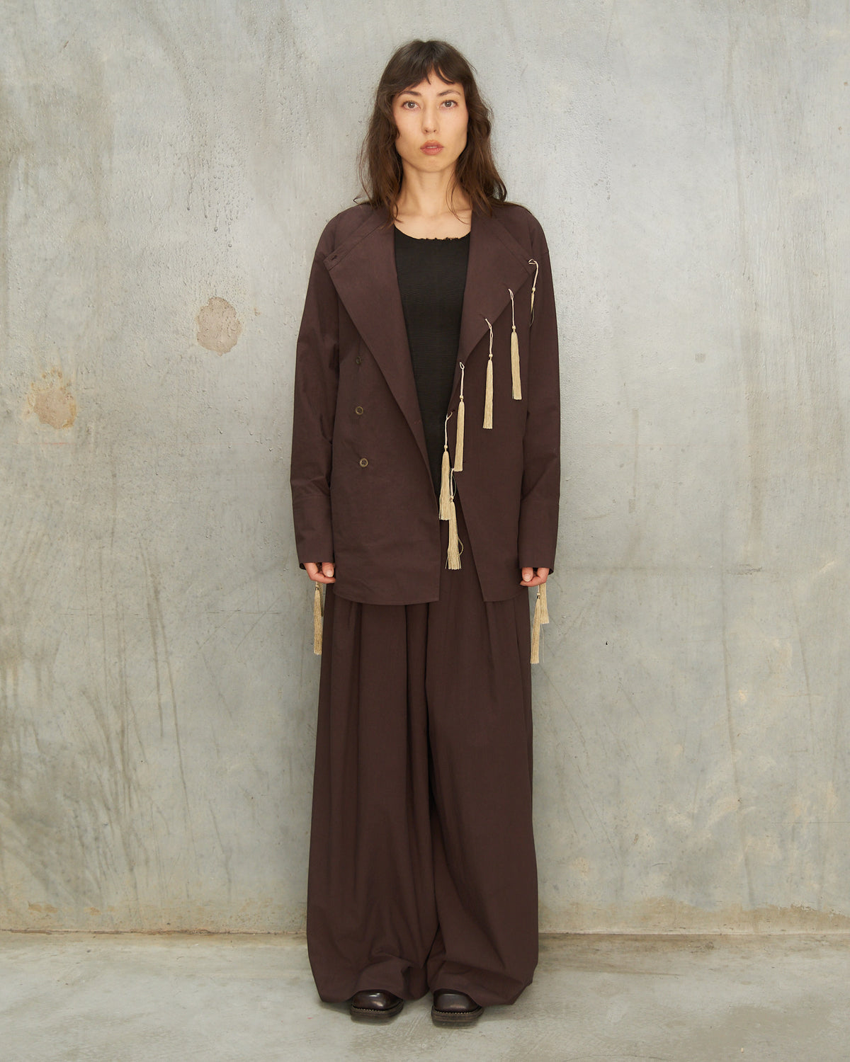 Brown Chupa Tassel Shirt
