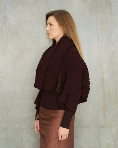 Yohji Yamamoto FW1997 Maroon Knit Bolero