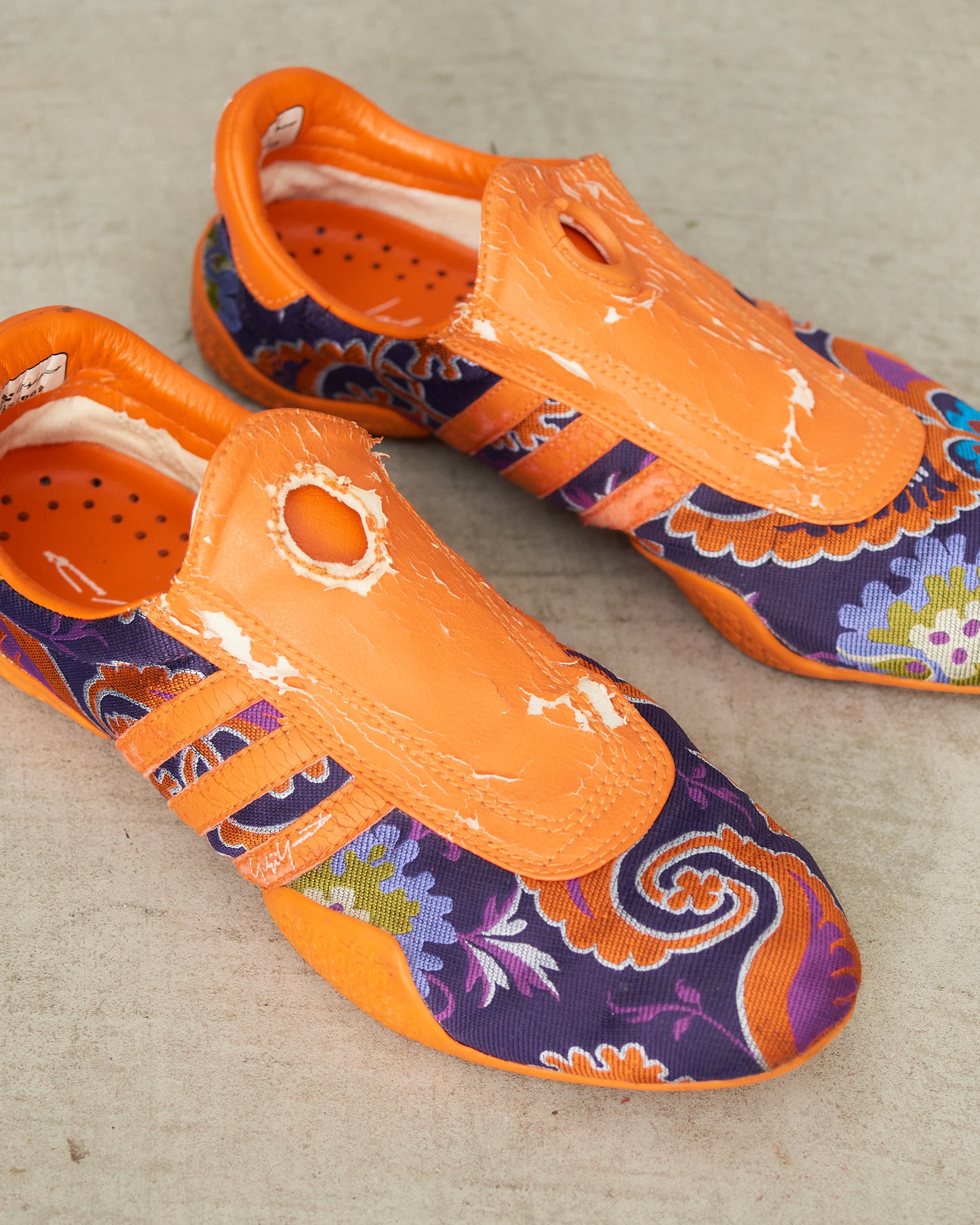Yohji Yamamoto Adidas SS2002 Orange Kimono Sneakers