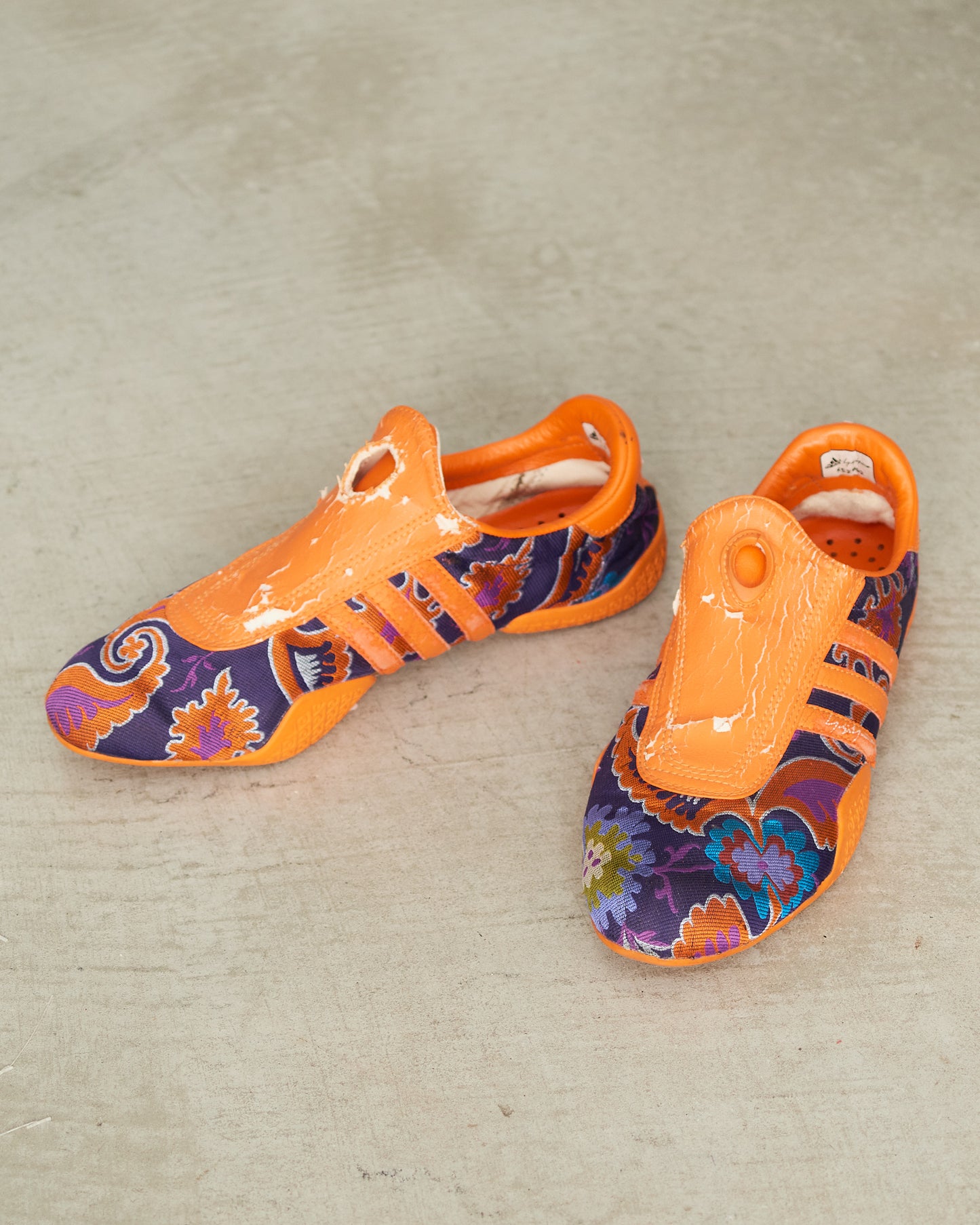 Yohji Yamamoto Adidas SS2002 Orange Kimono Sneakers